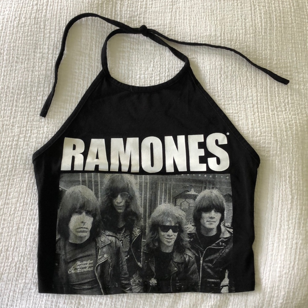 Ramones halter crop top